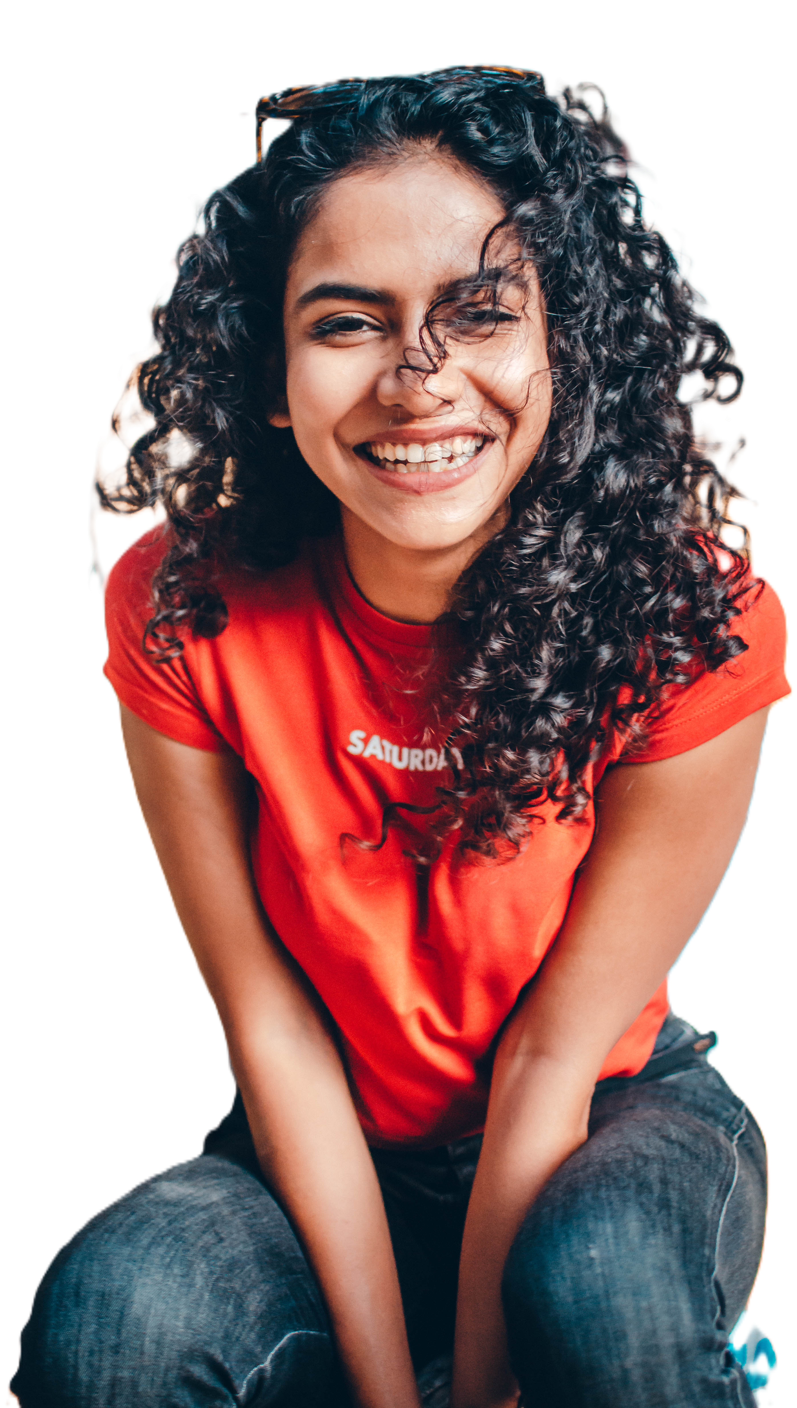 Actress smiling portrait